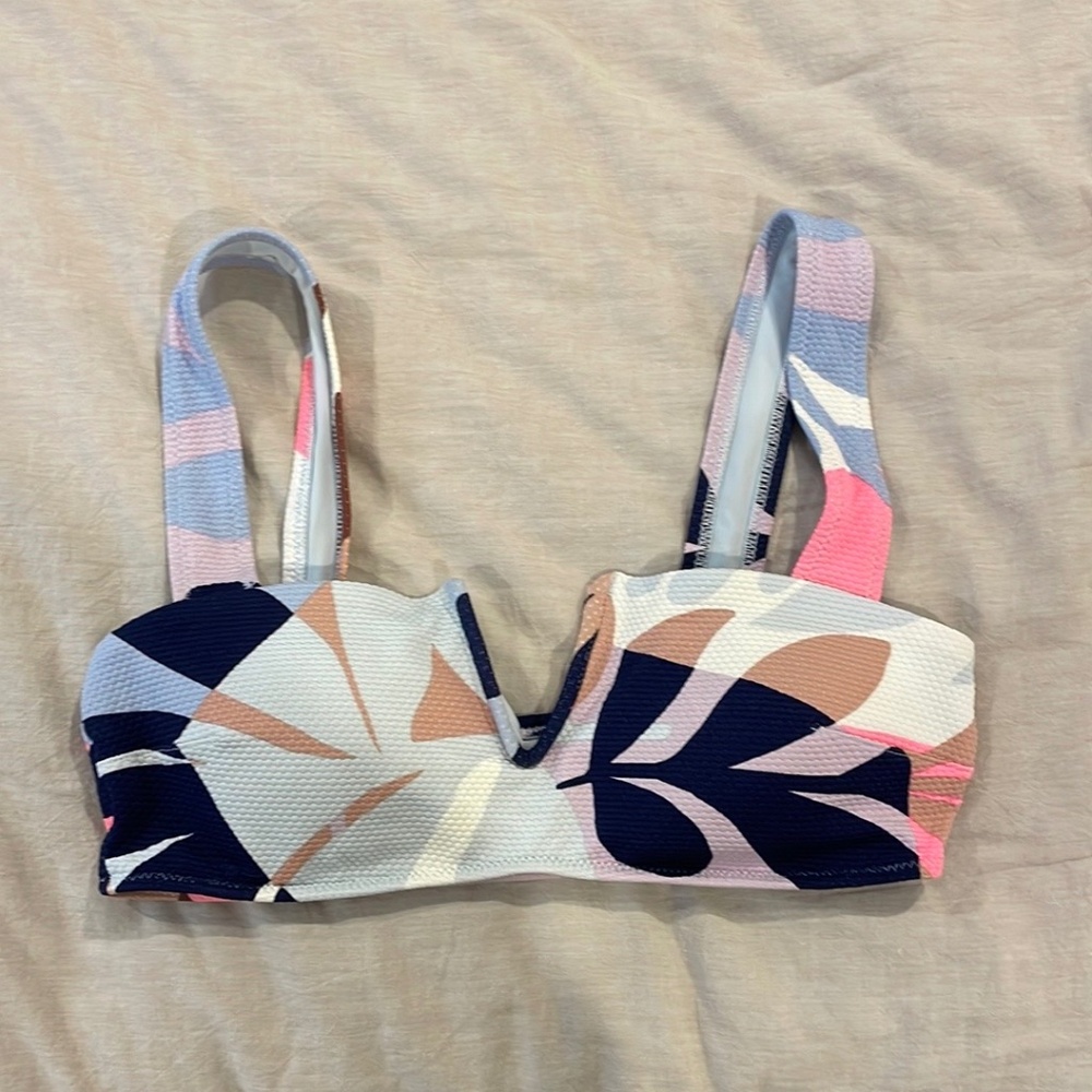 Colorful Patterned Bikini Top